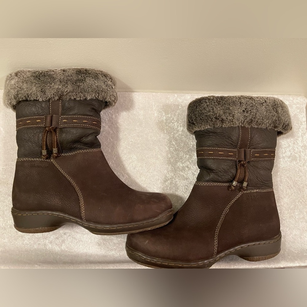 Blondo Masym Brown Leather Shearling Lined Boot Size 7M